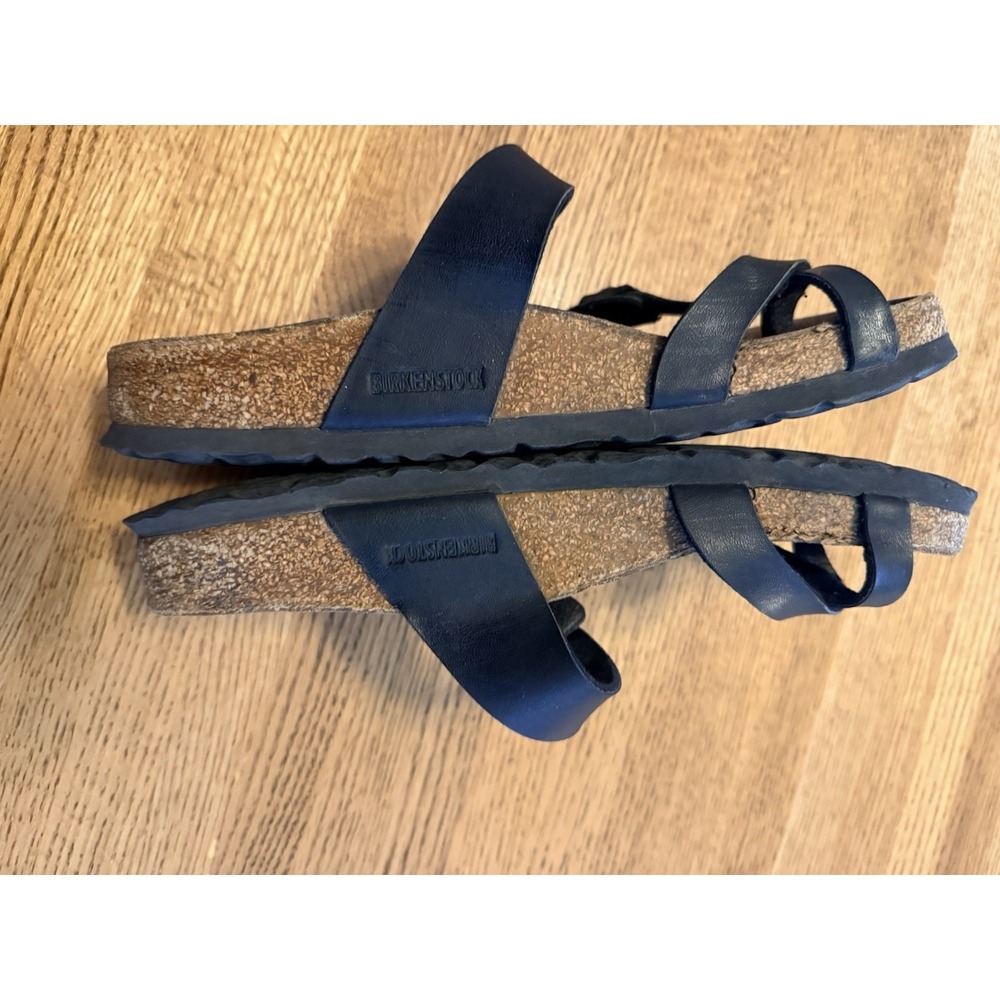 Birkenstock Mayari Birko-Flor Toe Loop Women's Sandals Black Regular EU 37 Reg - Picture 2 of 8